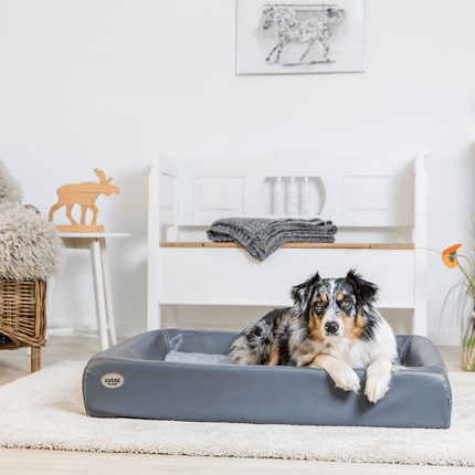 SEO. Hundebett KUDDE Kunstleder - stone Linkreich
