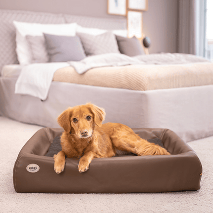 SEO. Hundebett KUDDE Kunstleder - chocolate Linkreich