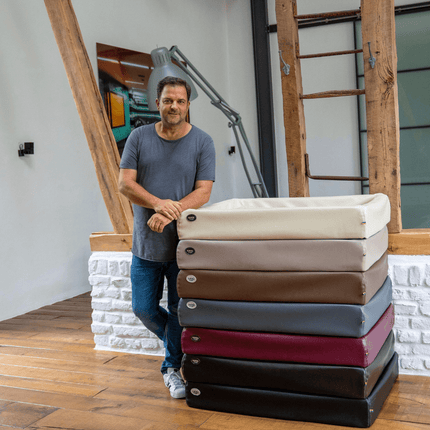 SEO. Hundebett KUDDE Kunstleder - stone Linkreich