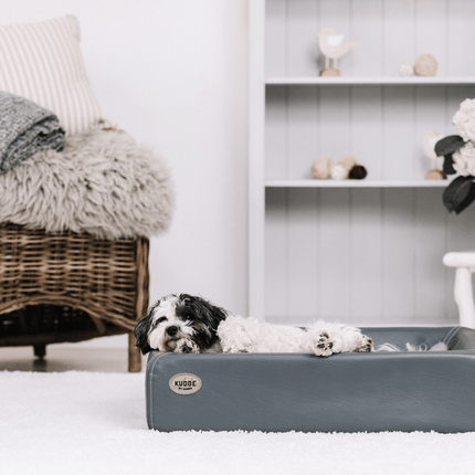 SEO. Hundebett KUDDE Kunstleder - stone Linkreich