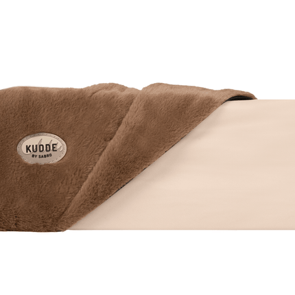 SEO. Hundebett KUDDE Kuschelfell (vegan) - nougat Linkreich