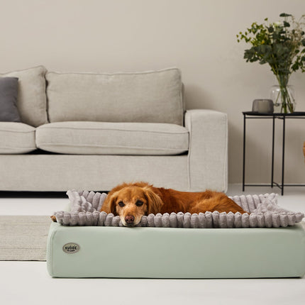 SEO. Hundebett KUDDE Pastell Kunstleder - mint Linkreich
