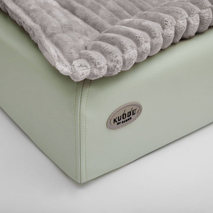 SEO. Hundebett KUDDE Pastell Kunstleder - mint Linkreich