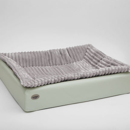 SEO. Hundebett KUDDE Pastell Kunstleder - mint Linkreich