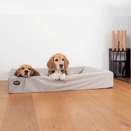 SEO. Hundebett KUDDE Samt - pearl Linkreich