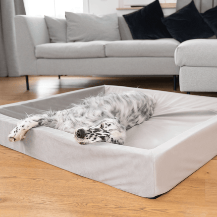 SEO. Hundebett KUDDE Samt - pearl Linkreich
