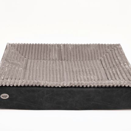 SEO. Hundebett KUDDE veganes Wildleder - dark grey Linkreich