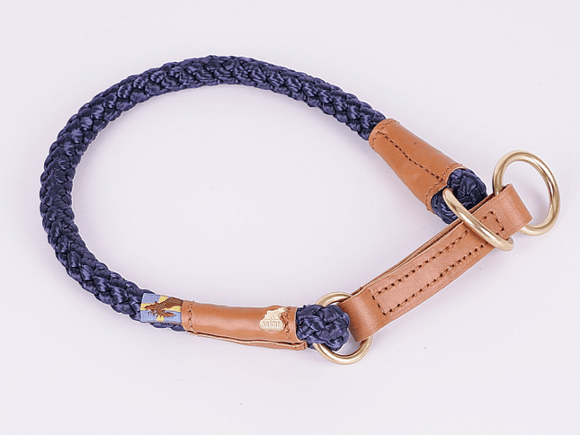 SEO. Hundehalsband OUTDOOR Rundzug - blau Linkreich