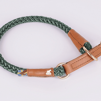 SEO. Hundehalsband OUTDOOR Rundzug - grün Linkreich