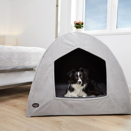 SEO. Hundehöhle zum KUDDE IGLU Hydda - grau Linkreich