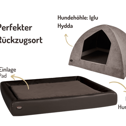 SEO. Hundehöhlen - Bundle | KUDDE + Iglu Hydda - zartbitter Linkreich