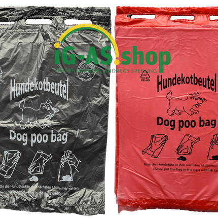 SEO. Hundekotbeutel 20x32+3cm - Schwarz Linkreich