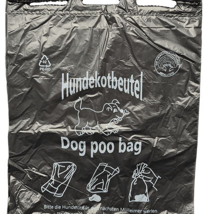 SEO. Hundekotbeutel 20x32+3cm - Schwarz Linkreich