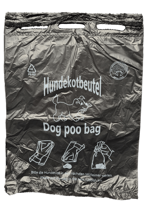 SEO. Hundekotbeutel 20x32+3cm - Schwarz Linkreich