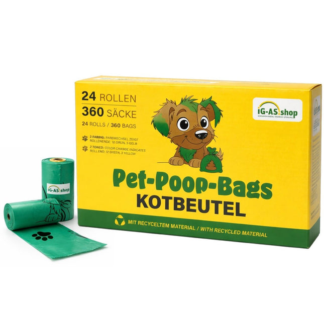 SEO. Hundekotbeutel mit Waldbeerenduft auf Rolle – 360 Stück (24 Rollen) - 360 Beutel = 1 Packung Linkreich