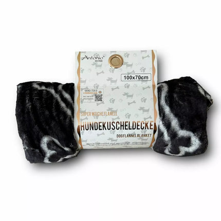 Hundedecke 100x70cm » Hundekuscheldecke » Flanell Liegedecke für Hunde » leicht & dünn