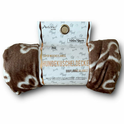 Hundedecke 100x70cm » Hundekuscheldecke » Flanell Liegedecke für Hunde » leicht & dünn
