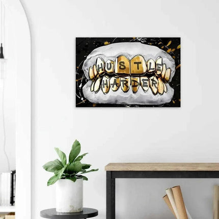 Hustle Harder - Leinwandbild Motivation (Canvas) kaufen bei Linkreich – Jetzt entdecken!