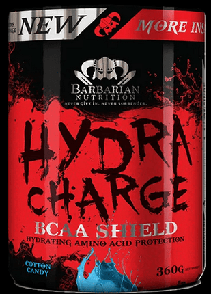 SEO. Hydra Charge BCAA - 9 essentiellen Aminosäuren - Barbarian Supplements - Cotton Candy Linkreich