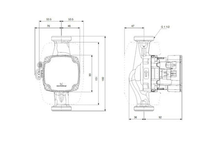 Grundfos ALPHA2 GO – Hocheffiziente Umwälzpumpe mit App-Steuerung für Heizung & Klima