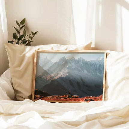 Ibex at Sunrise  – Chamonix Mont Blanc Wall Art Print