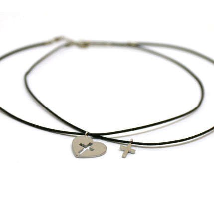 Thankgoods Freundschaft-Schmuckset Kreis/Kreuz für 2 Menschen die Ihre Liebe auf eine ganz besondere Art teilen möchten!