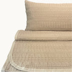 Taupe / 180x260 + 1x Kissenbezug 40x80