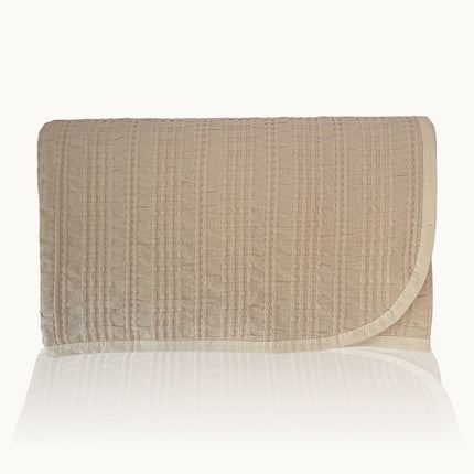 Waffelmuster Baumwolle Piqué Tagesdecke