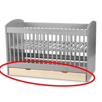 Dream Bettkasten für Babybett 70x140 cm aus Massivholz - Bio-Naturholz Qualität