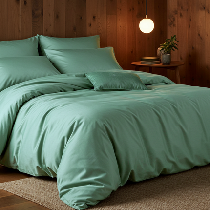 Luxe Baumwolle Satin Spannbettlaken