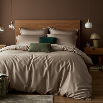 Luxe Baumwolle Satin Spannbettlaken