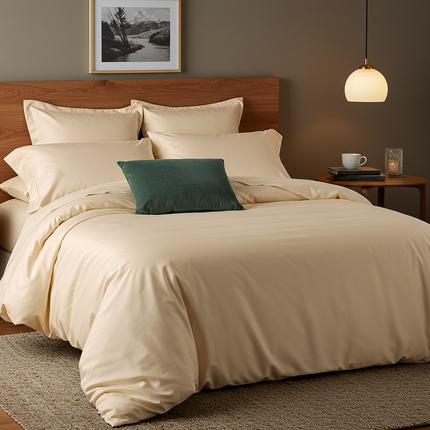 Luxe Baumwolle Satin Spannbettlaken
