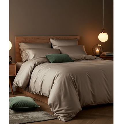 Luxe Baumwolle Satin Bettwäsche