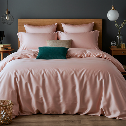 Luxe Baumwolle Satin Bettwäsche