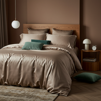 Luxe Baumwolle Satin Spannbettlaken