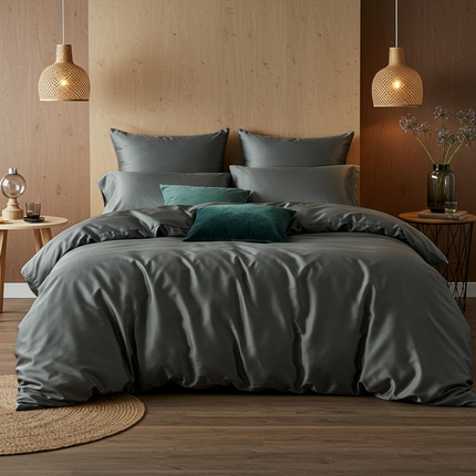 Luxe Baumwolle Satin Spannbettlaken