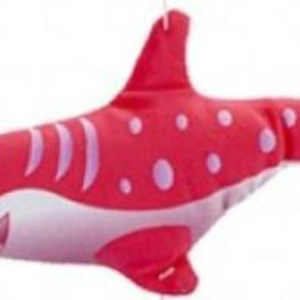 Hai Kuscheltier 20 cm weiches Plüschtier grau rot blau Stofftier