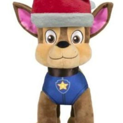 Paw Patrol Weihnachten Chase Kuscheltier - 20 cm Plüschtier weiches Stofftier