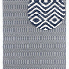 Rechteckig / Blau / 150 x 80 cm Rechteckig