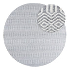 Rund / Grau / 200 x 200 cm Rund