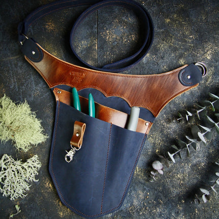 SEO. Individueller Gartenwerkzeuggürtel für die Rechte Körperseite, - Schwarz Linkreich