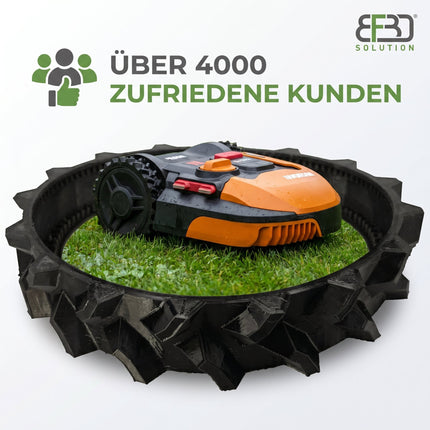 BF3D Radprofil für WORX ® L1000 (WR147E) Landroid Gummi All Terrain FLEXIBEL