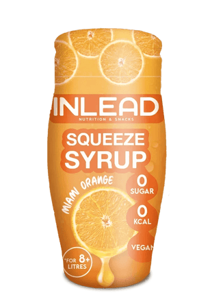 INLEAD Squeeze Syrup – Zuckerfreies Getränkekonzentrat fruchtige Sorten - Miami Orange Linkreich