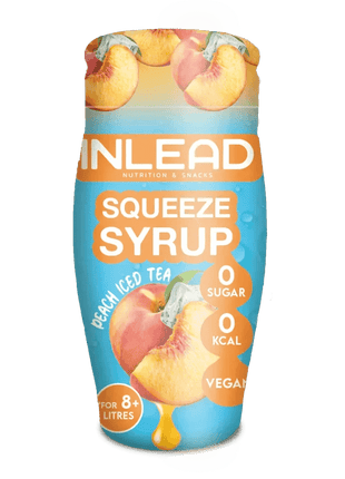 INLEAD Squeeze Syrup – Zuckerfreies Getränkekonzentrat fruchtige Sorten - Peach Iced Tea Linkreich