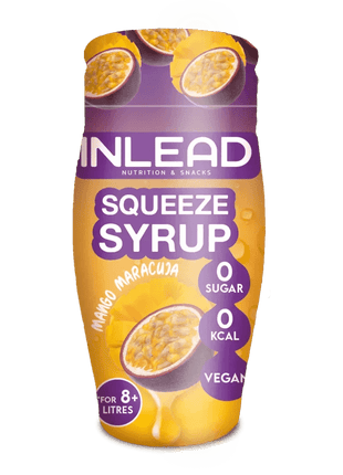 INLEAD Squeeze Syrup – Zuckerfreies Getränkekonzentrat fruchtige Sorten - Mango-Maracuja Linkreich