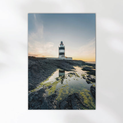 Hook Head Lighthouse at Sunset – Irish Coastal Wall Art Print