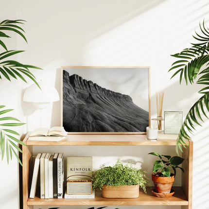 Benbulbin Wall Art – Black and White Irish Mountain Photography Print