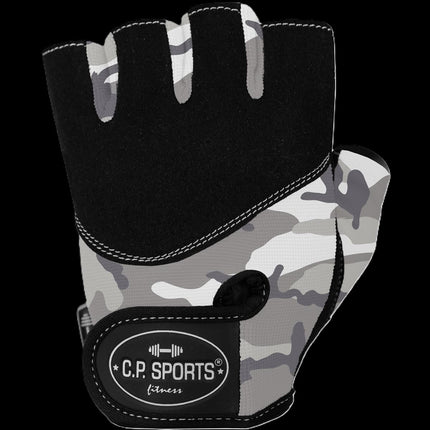 SEO. IRON HANDSCHUH / Fitness Handschuhe / Mountainbiking - C.P. SPORTS - F7 - 1 - Camo Schnee Weiß Linkreich