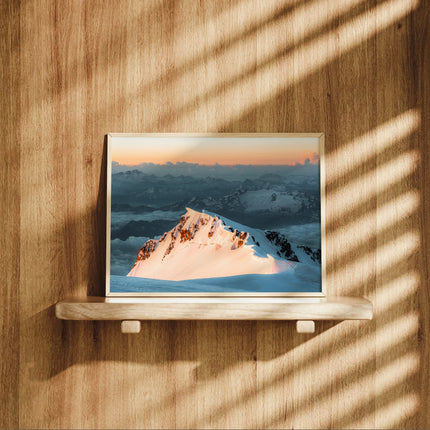 Monte Bianco di Courmayeur Sunrise - Mountain Wall Art