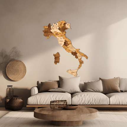 Italy 3D Wooden Map (3D Wooden Country Maps) kaufen bei Linkreich – Jetzt entdecken!